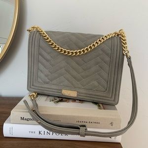 BCBG Paris grey crossover bag